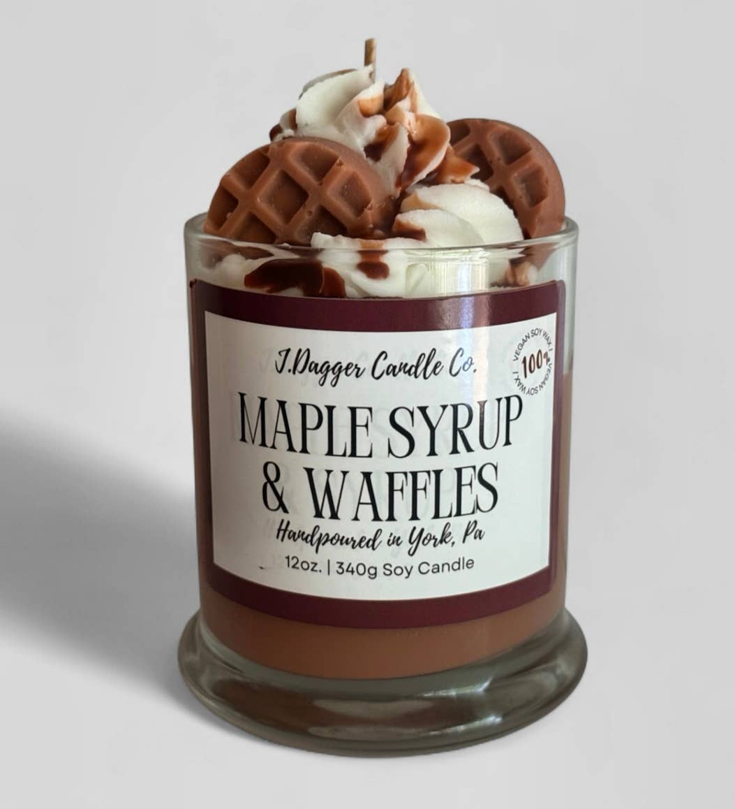 Maple Syrup & Waffles Soy Dessert Candle, 12oz.