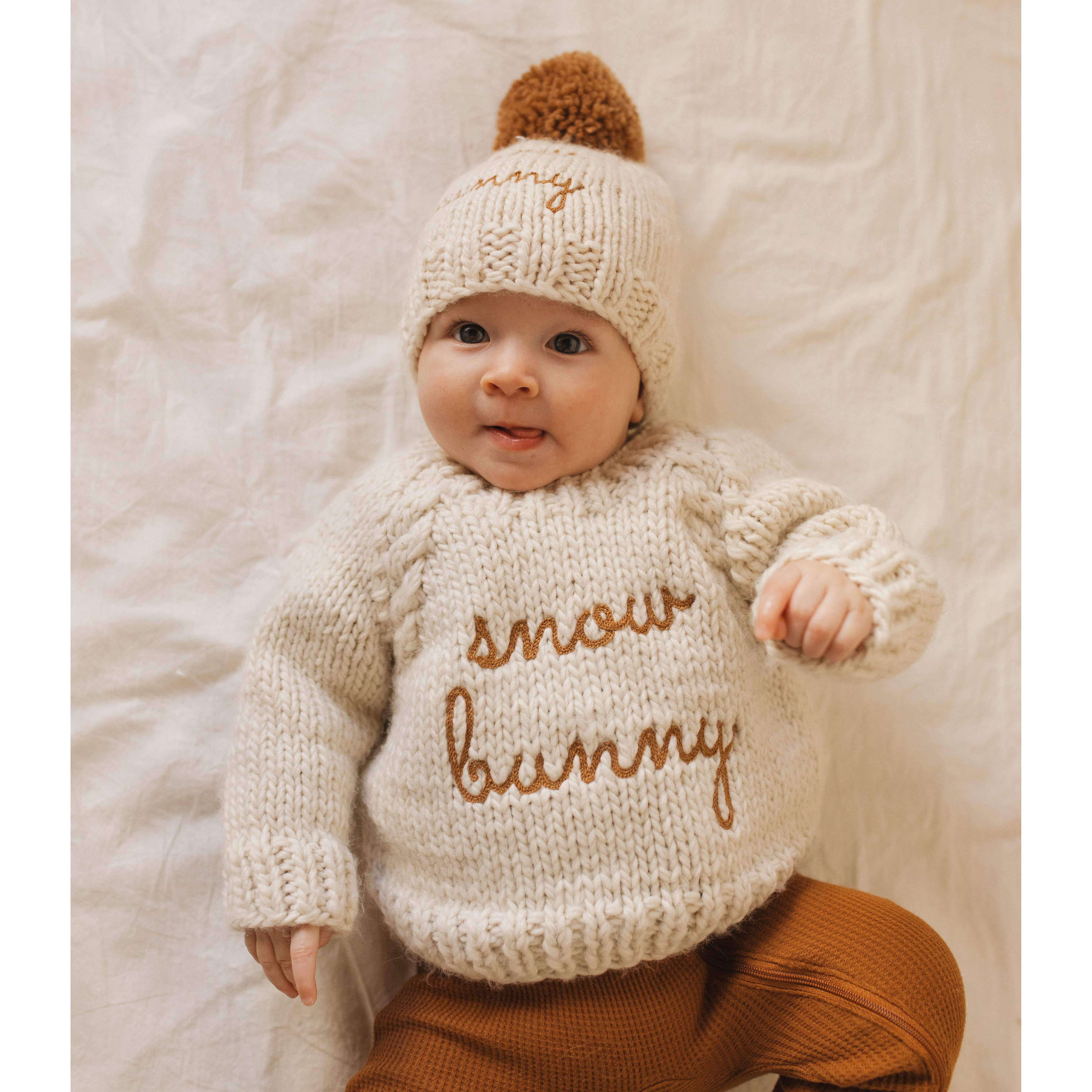 Snow Bunny Crew Neck Sweater for Baby & Toddler