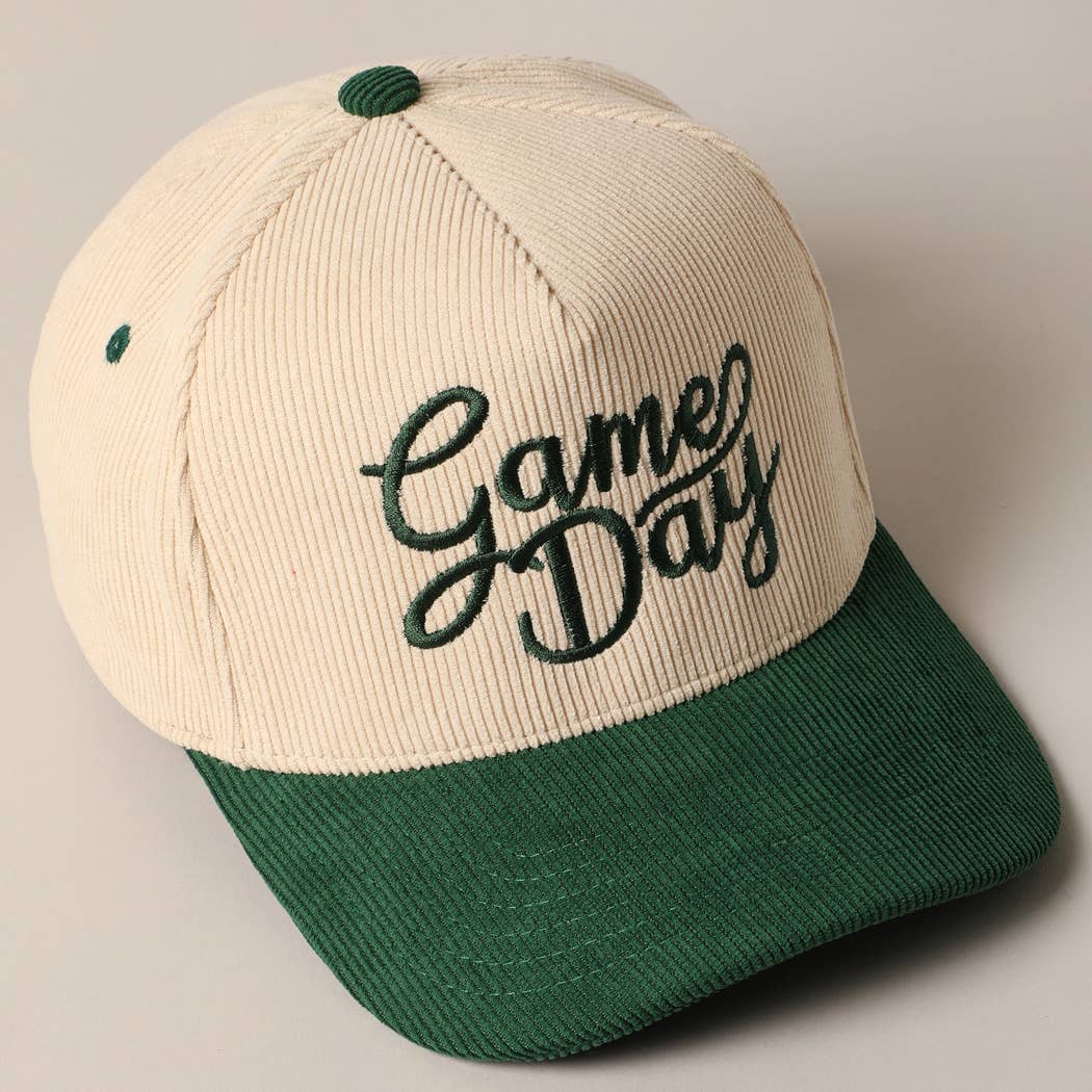 Game Day Corduroy Trucker Hat