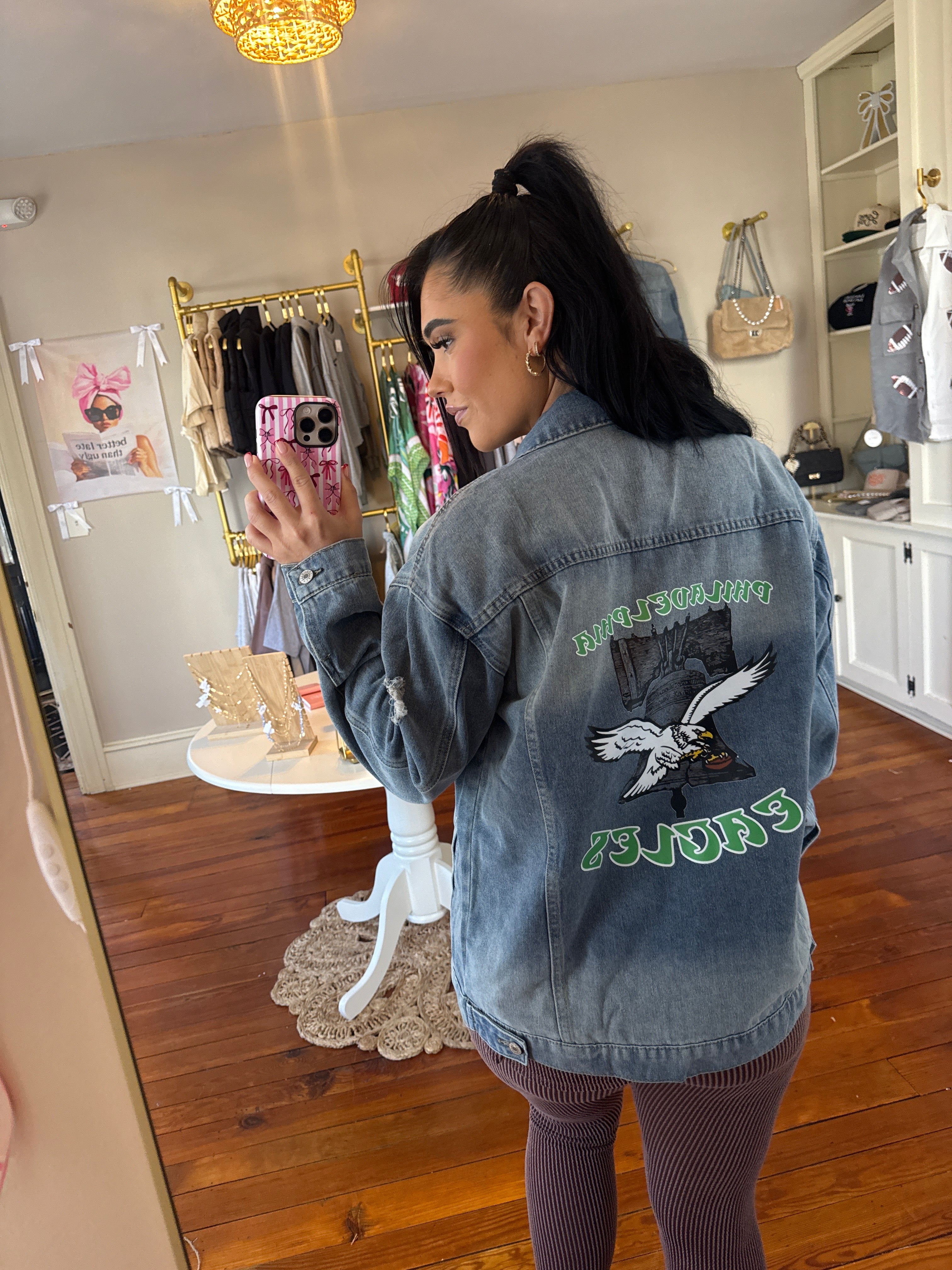 Eagles Retro Custom Jean Jacket