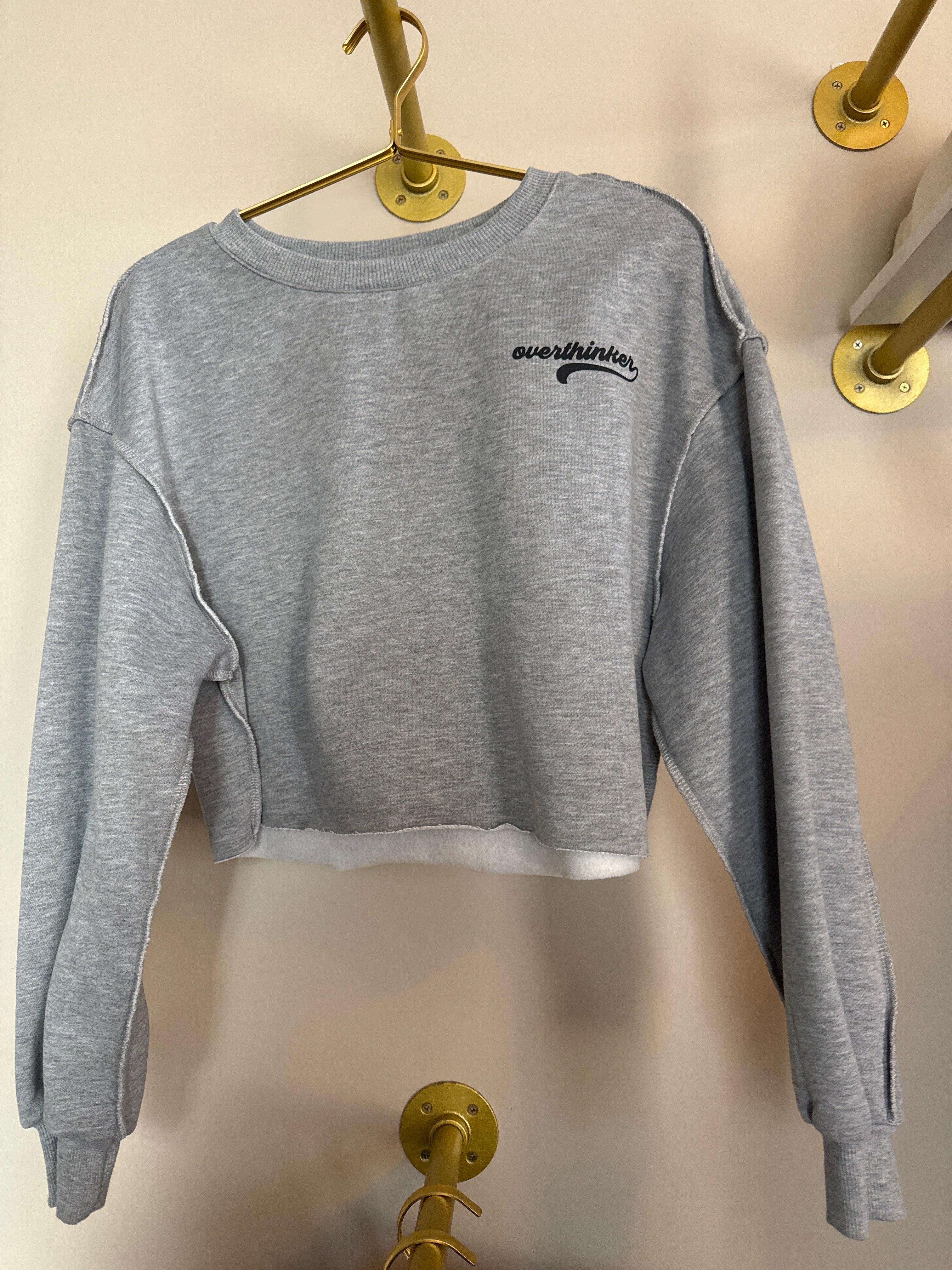 Overthinker Cropped Crew