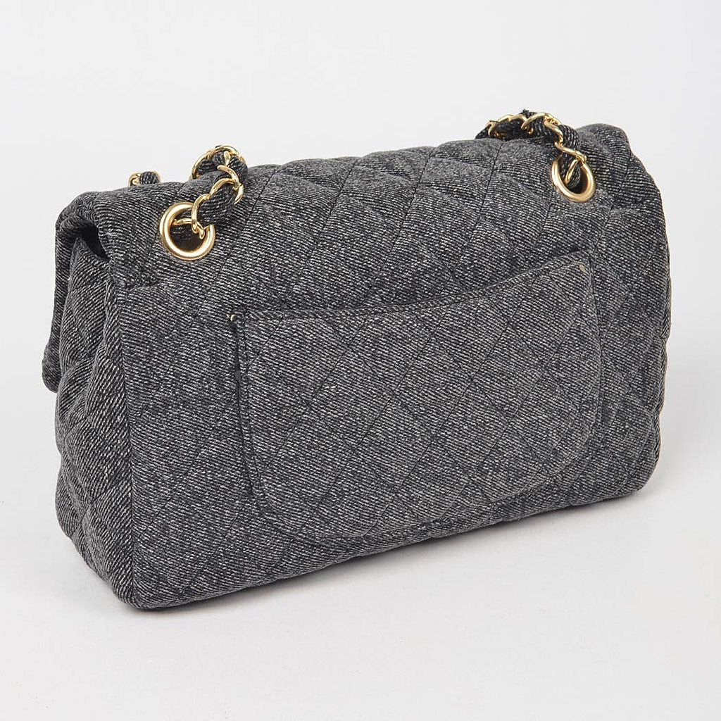 Quilted Denim Shoulder Bag