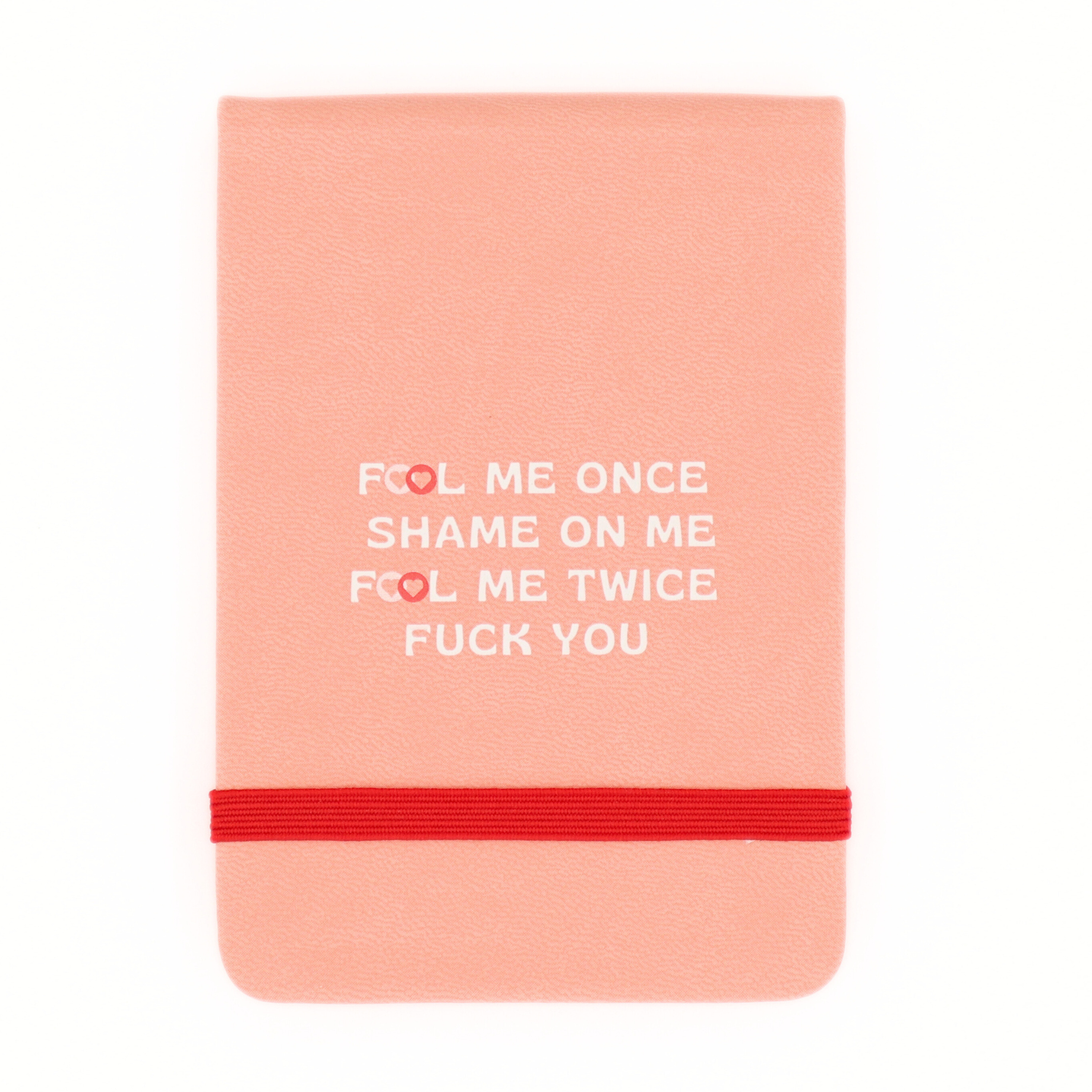 Pocket Journal Fool Me Once