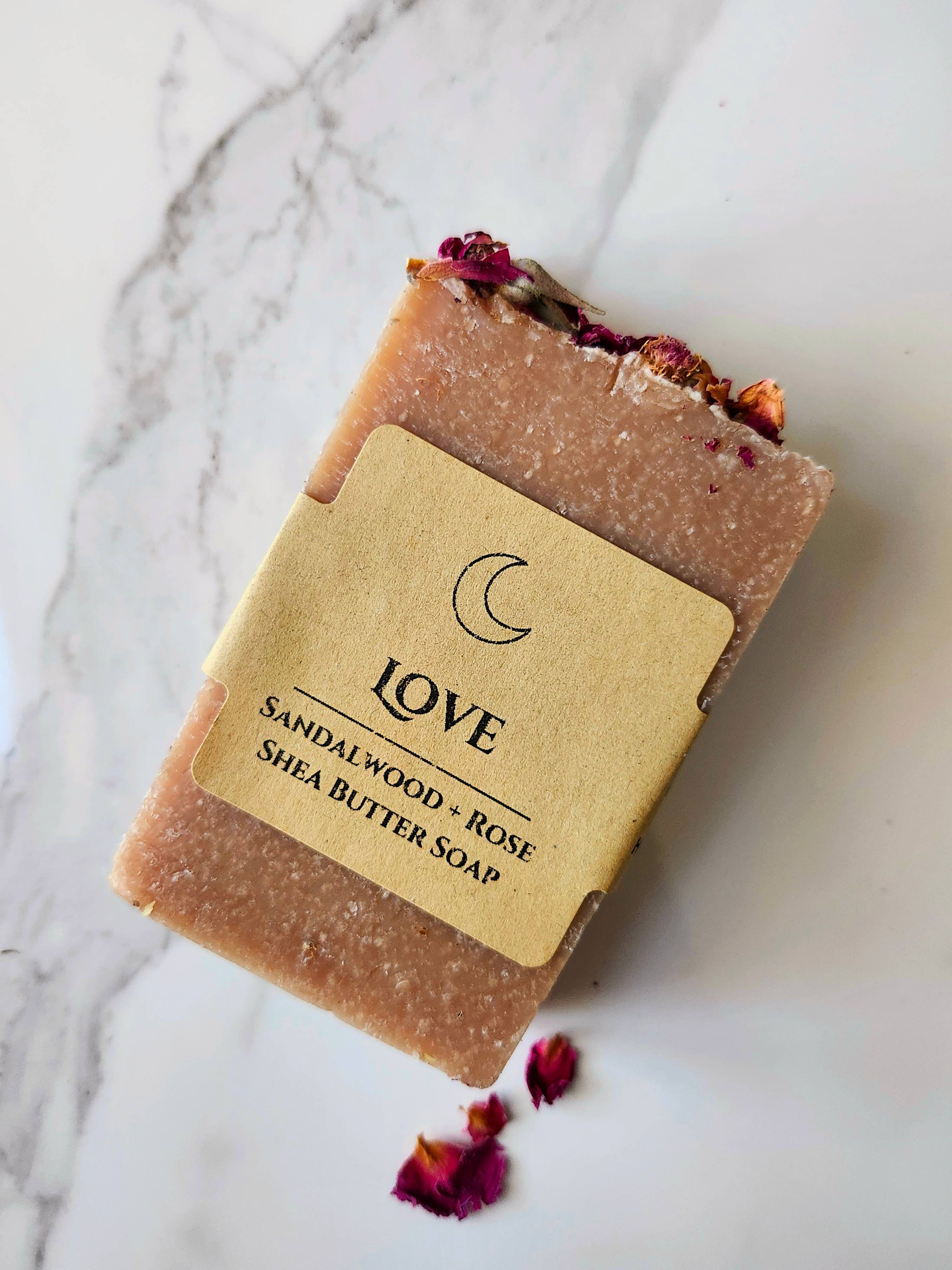 Sandalwood + Rose Organic Shea Butter Love Soap