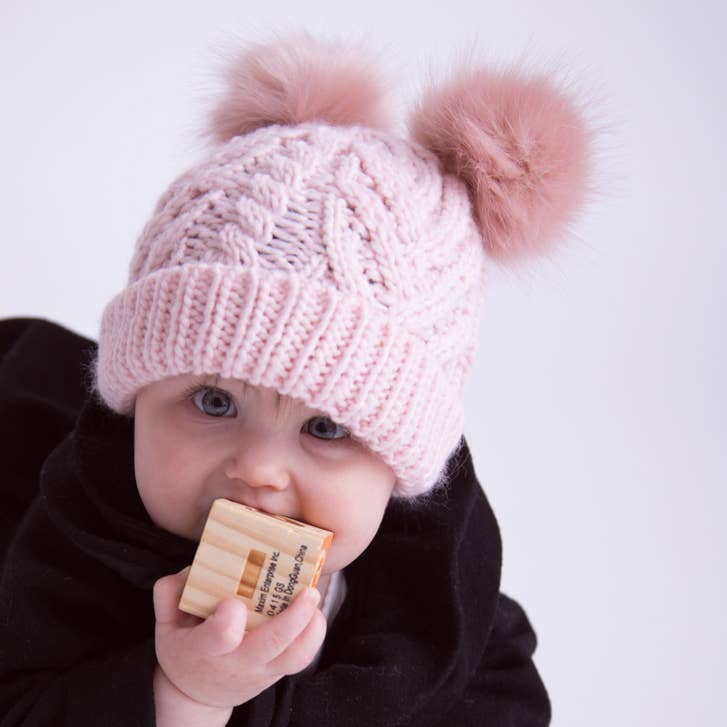 Blush Pink Fluffer Baby Beanie