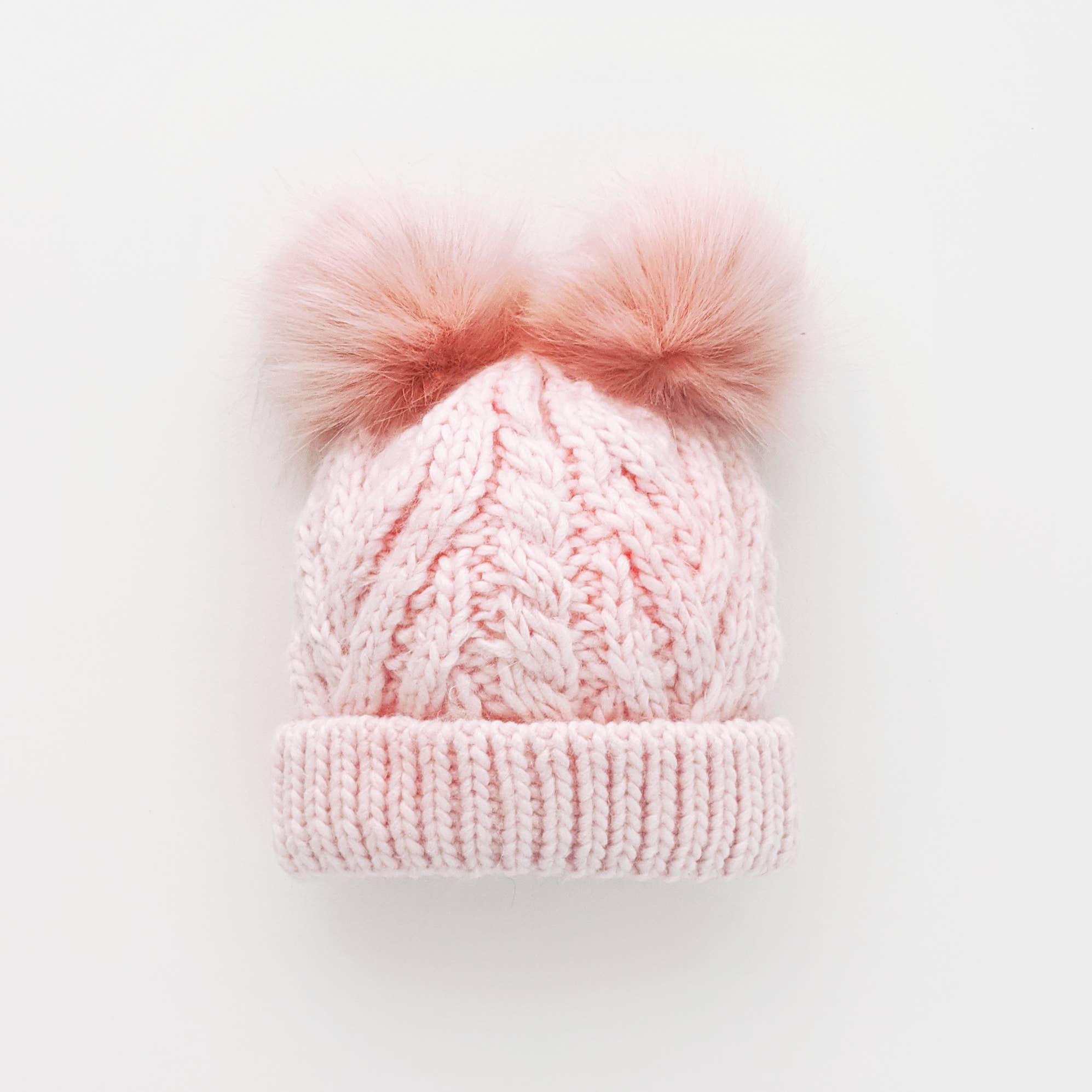 Blush Pink Fluffer Baby Beanie